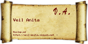 Veil Anita névjegykártya